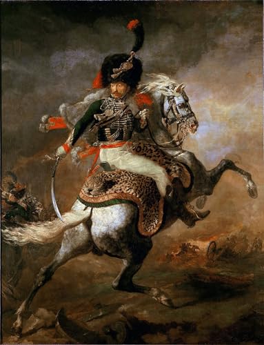 Lienzo decorativo YIMACBJXX de 60x90cm, imagen artística de Gericault para el hogar