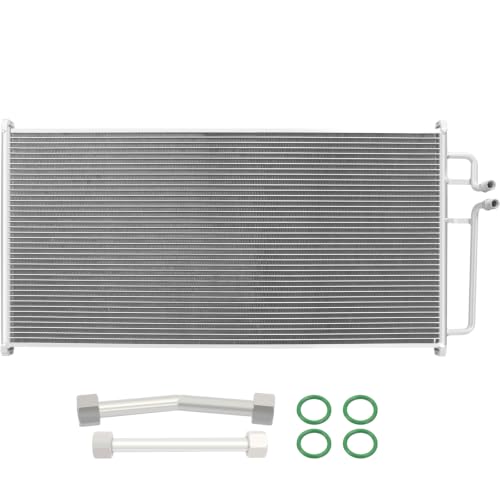 Image of Air Conditioning A /C Condenser Compatible with Ford F-150 Heritage F-250# 4678, 7014678, FO3030144, 6L3Z19712BA, 6L3Z19712BB