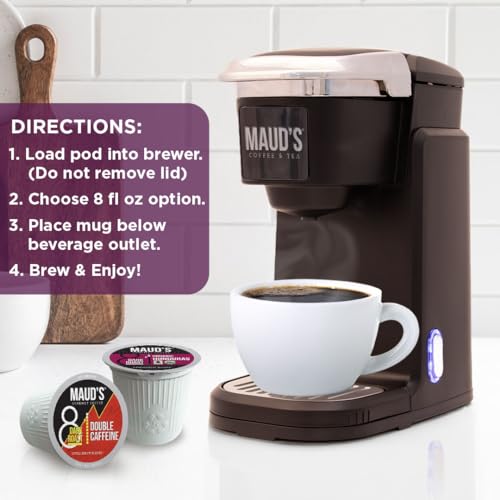 Image of Maud's Bold Dark Roast Coffee Pods Variety Pack, 40 ct, 9 Assorted Dark Roast Flavors in Single Serve Pods - 100% Arabica Coffee, Compatible with Keurig K Cups Maker