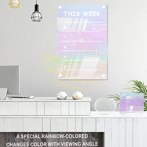 Image of 2Pack 12X16 Iridescent Acrylic Sheets for DIY Art Projects, Crafting Projects, Display Project, Signs, Painting