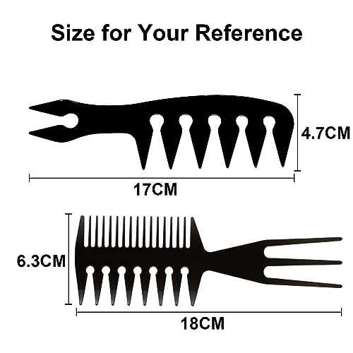 Professional 2-in-1 Mens Hairstyling Texture Comb - Image 3