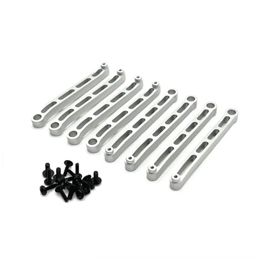 RC スペアパーツ For MN MN78 MN82 1/12 アップグレード メタル シャーシ 固定ロッド サスペンション リンケージ 交換用 RCカー スペアパーツ 改造アクセサリー(Silver,For MN78)