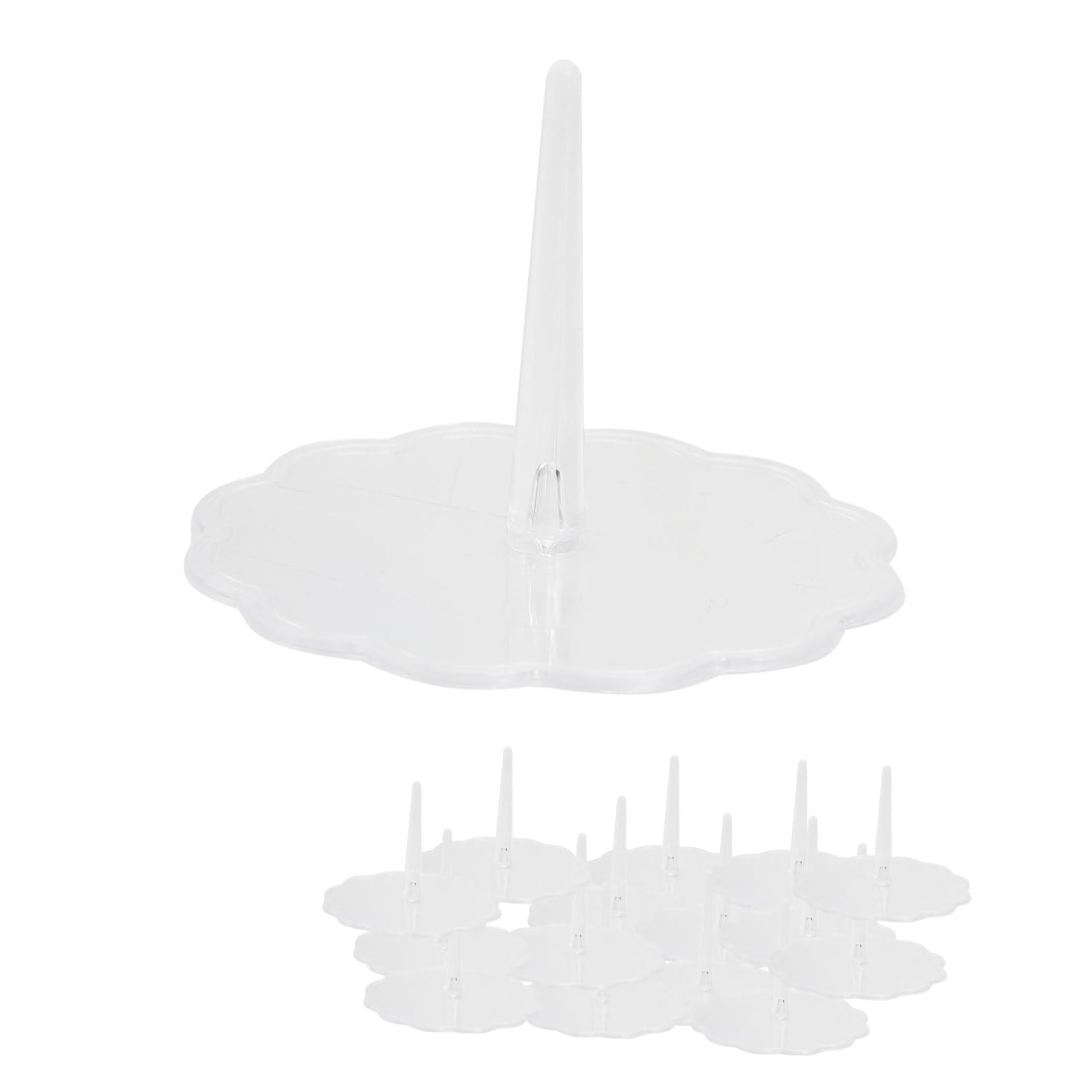 HOOTNEE 100pcs Cake Flower Lifters Set Wedding Cake Stand Cake Decoration Flower Stands Snowflake Base