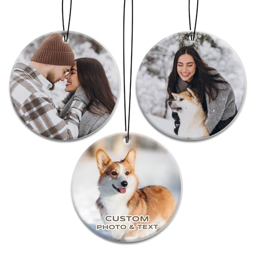 Image of Custom Air Fresheners with Picture for Car | Personalized Photo Air Freshener, Double-Sided Print, Long-Lasting Fragrance, Scent Choice Available, Round Shape