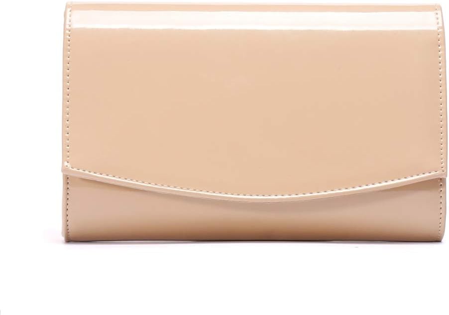 WALLYN'S Women Patent Leather Wallets Fashion Clutch Purses, Evening Bag Handbag Solid Color | Fashion - Image 4