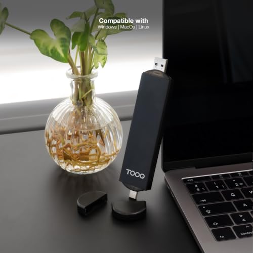 Carcasa SSD M.2 NVMe TooQ TQE-2240B negra disco externo adaptador dual USB-C USB-A 7