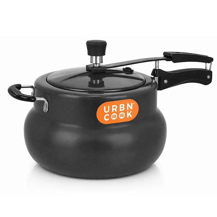 Image of 7.5 Litre Hard Anodised Aluminium Pressure Cooker Induction Base Inner Lid Prime Series Large Capacity Family Cooker Induction Compatible Durable Cookware