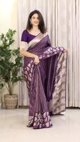 Banarasi Cotton Saree for Women with Rich Zari Weaving and Blouse Piece – Festive & Wedding Wear — view 3