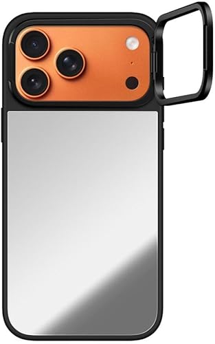 Miniatura 10 de CASETiFY Mirror - Funda para iPhone 13 (protección contra caídas de 5 pies, compatible con Magsafe), color plateado sobre negro