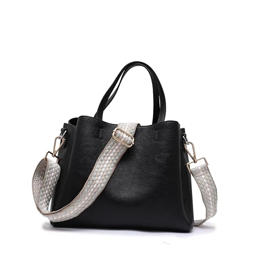 Image of Canvas Crossbody Strap for Handbags - Wide Adjustable Shoulder Strap Replacement