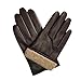 Lined Touchscreen Driving Fashion Warm Drivers Black Men's Gloves(Brown Wool Lined,N-1pcs)