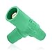 Hubbell Wiring Systems HBLTGN Single Pole Tapping"T" Connector, Female-Female-Male Connection, 300/400 Amp, 600VAC/250VDC, 4-3/4" Width, Green