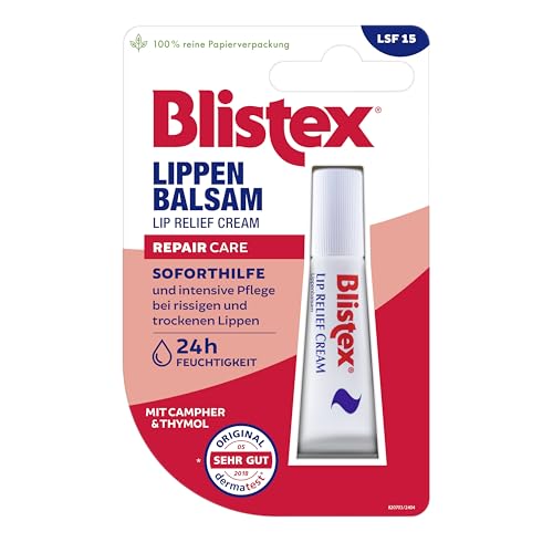 Blistex Lippenbalsam | Bei rissigen und trockenen Lippen | 6 ml, Weiß