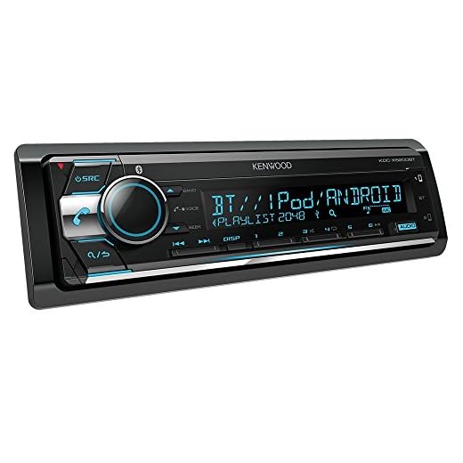 Kenwood Electronics KDC-X5200BT Bluetooth Negro Receptor Multimedia para Coche - Radio para Coche (Negro, 1 DIN, CD,CD-R,CD-RW, 20-20000 Hz, 105 dB, Giratorio)