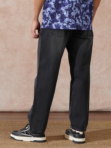 Image of WROGN Men's Loose Fit Jeans | Mid Rise | Jeans for Man