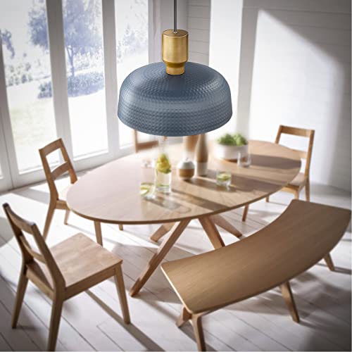 Image of Darkaway Pendant Light Fixtures Ceiling Hanging with Hammered Metal Shade, Modern Pendant Light for Kitchen Island Lighting Hanging Lamp Adjustable Height, Medium 2 Pack
