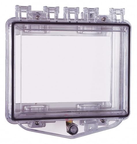 Safety Technology International, Inc. Enclosure,Open,Clear,Ext. Key Lock