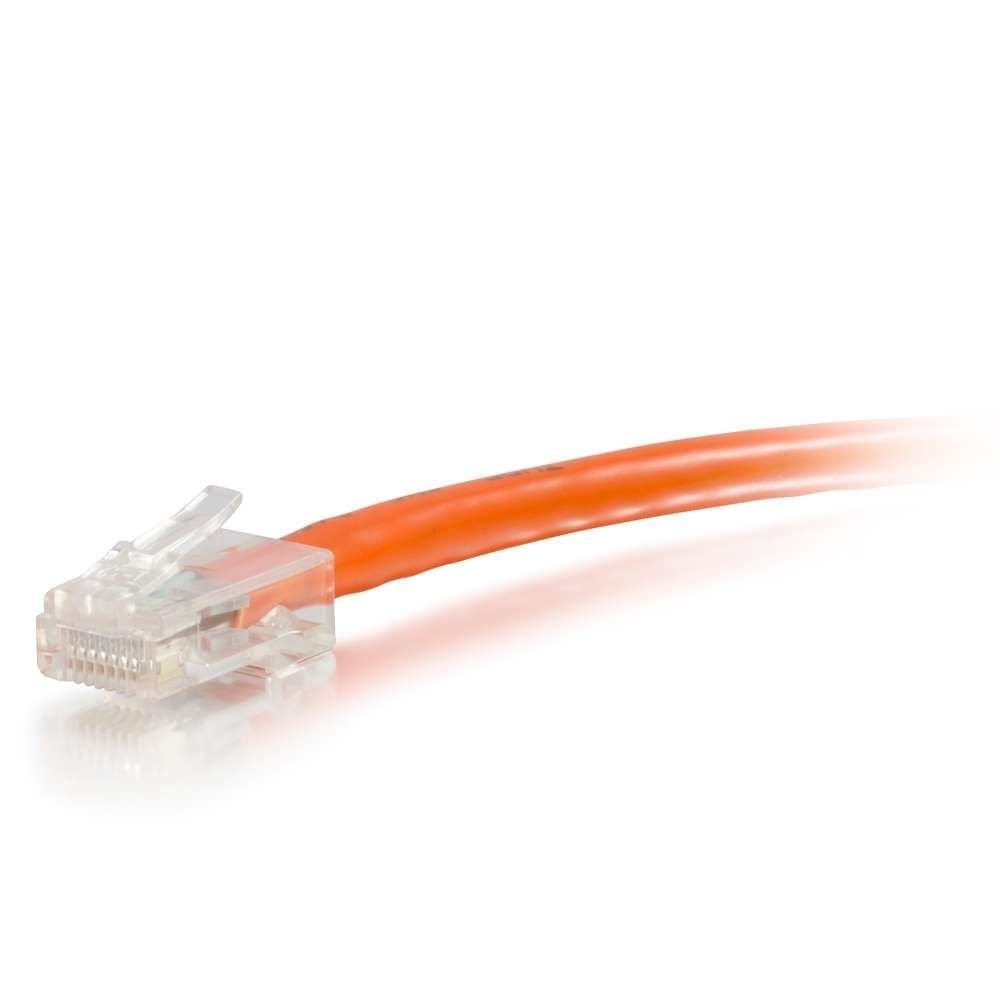 C2G 04197 Cat6 Cable - Non-Booted Unshielded Ethernet Network Patch Cable, Orange (8 Feet, 2.43 Meters)
