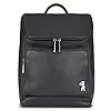 BERLINER-BAGS-Sydney-Mochila-de-cuero-de-para-mujer-bolsa-de-libros-de-moda-para-el-trabajo-viajes-color-negro-Negro-Talla-unica-Classic