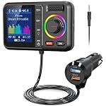 Nulaxy Bluetooth Car Adapter with Large Color Screen, Air Vent Installation