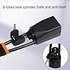 YYTERI Car Steering Lock Anti-Theft T-Bar Wheel Lock for Ford Puma ST-Line 2020 2021 2022 2023 Heavy-Duty Immobilizer with Pickproof Design to Secure Your Vehicle,A #2