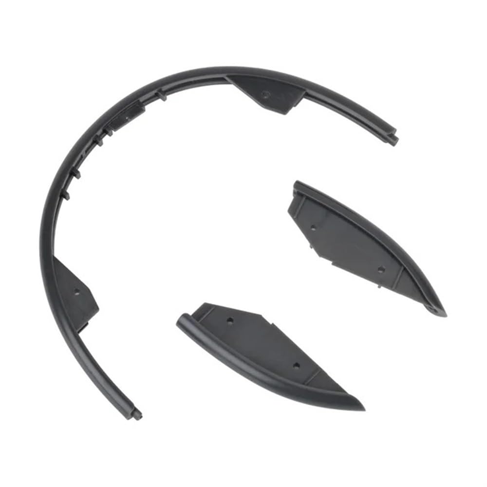 Ytqmorebnz M365 Black Set Body Bumper For Xiaomi M365 1S Electric Scooter Front Rear Anti-Collision Strips Plastic Protective Components Parts(M365 Black Set)