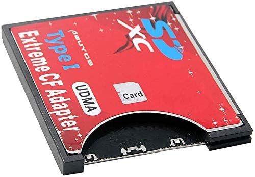 Abuycs SD CF Extreme Card Adapter Wireless WiFi SD MMC SDHC SDXC Slot to CF Type I Compact Flash Memory CF Card Adapter Reader Writer High Speed for SLR Camera
