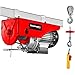 Einhell Cable Hoist TC-EH 250 (500 W, Emergency Stop Switch, Automatic Brake and End Shutdown, incl. 12m Twist Wire Rope Pulley with Loading Hook and Safety Bar