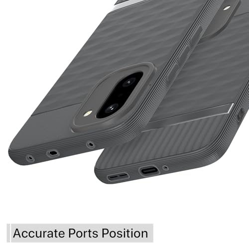 Image of Pikkme Back Cover for OnePlus 15R 5G Camera Protection 3D Hexa Cube Design Silicone Protective Bumper Case (Grey)