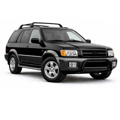 Image of Black Horse A Bar No Skid Plate Black Compatible with 1999-2004 Nissan Pathfinder|1999-2003 Infiniti QX4-CBB-NIB4201