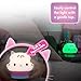 Lights By Night Gabby's Dollhouse Cakey Cat Squishy, Night Light, Color-Changing Table Lamp for Children's Bedroom, Bathroom, Playroom, Battery Option, USB Powered - 78941