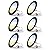 FREELICHT 6 Pack Retrofit LED Recessed Lighting 6 Inch, Selectable 2700K/3000K/4000K/5000K/6000K, Dimmable Flat LED Can Lights, 10W=110W, 1000LM, IC & Damp Rated, ETL & FCC, Black