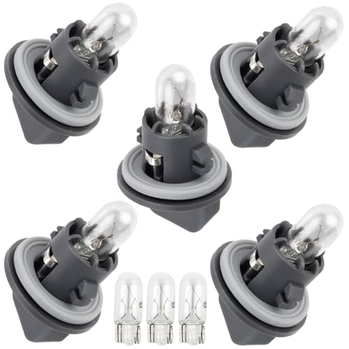 Svicari 5PCS Rear Bumper Taillight, Rear Fog, Side Marker, Stop Brake Tail Lamp, Backup Reverse Light Adapter Sockets Compatible With Audi Q3 Q5 Q7 Q8 Replace OE 80A945070A