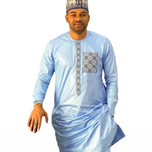 African Men Bazin Suit 2Pcs Set Shirt and Pants Nigerian Wedding Groom Dashiki Mali Basin Riche Men Clothing