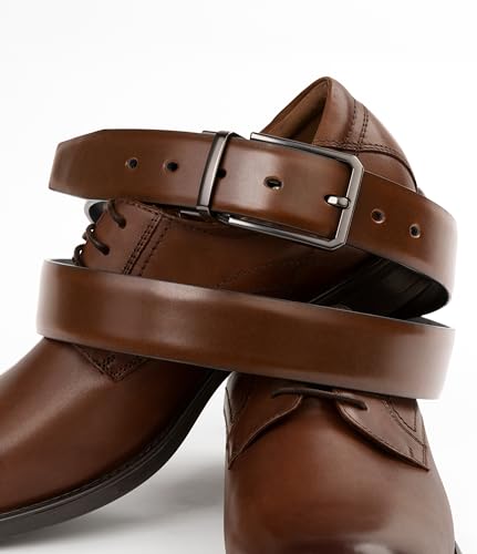 Image of CHAOREN Reversible Belt Men 1 Piece - 1.25 inch Leather Dress Belt