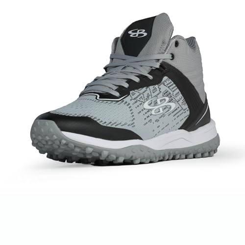 Boombah Viper Pureknit Men's Turf Mid Shoes - Smoke - Multiple Color Options - Multiple Sizes