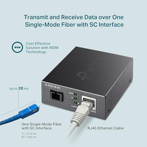 TP-Link TL-FC311B-20 Convertisseur de média Gigabit WDM