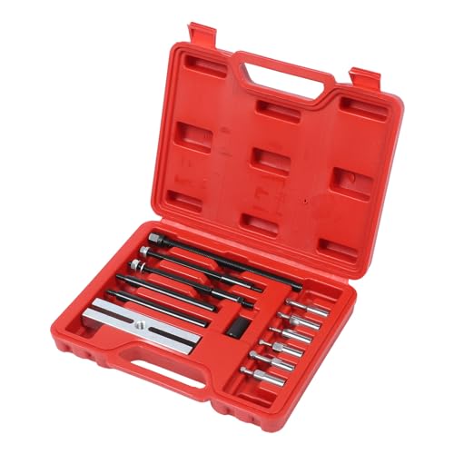 Tbest Juego de extractores de rodamientos integrados, kit de herramientas de extracción de alta resistencia para automóviles ISO tamaños 6004 6010 6201 6206 6300 6302 13 piezas
