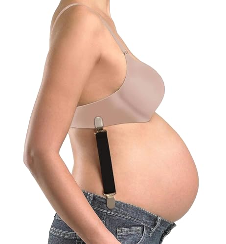 Belly Ups! The Original Maternity Suspenders Black One Size