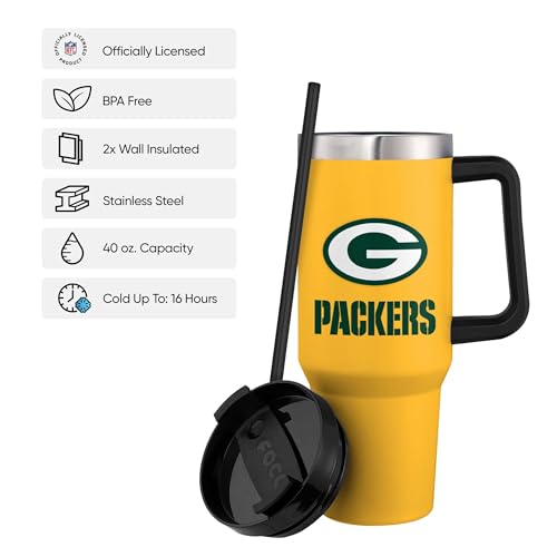 Image of FOCO NFL unisex-adult NFL Team Logo Insulated Travel Mug 40oz XL Tumbler
