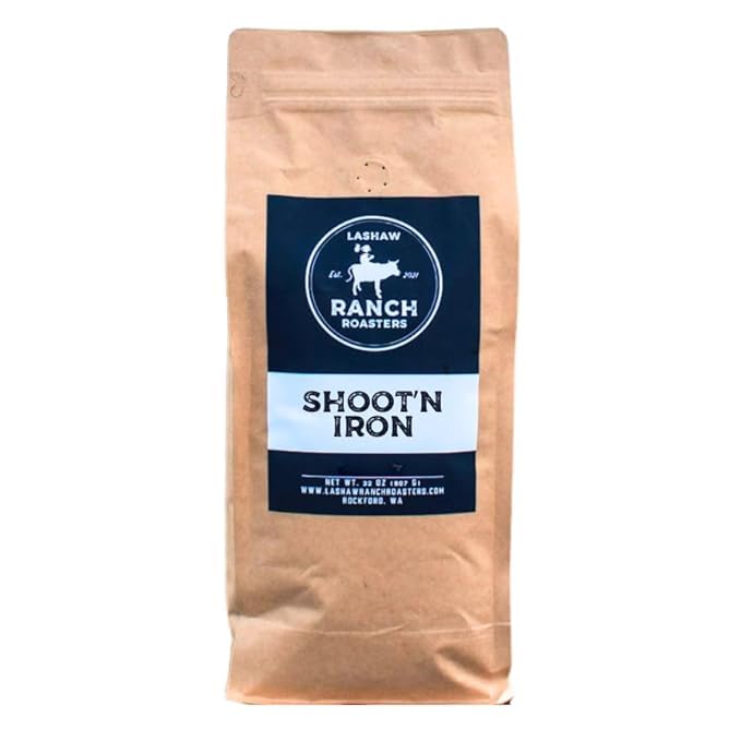 LaShaw Ranch Roasters - Country Roads Medium Roast Ground Coffee, Premium Quality, Non-GMO, 100% Arabica, Rich Bodied, 32oz Bag (Pack of 1)