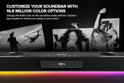 Image of Creative Sound Blaster Katana V2 5.1 Multi-Channel Gaming Soundbar with Compact Subwoofer, 252W Peak Power, Tri-Amplified 5-Driver Design, Super X-Fi Technology, RGB Lighting, Dolby Audio