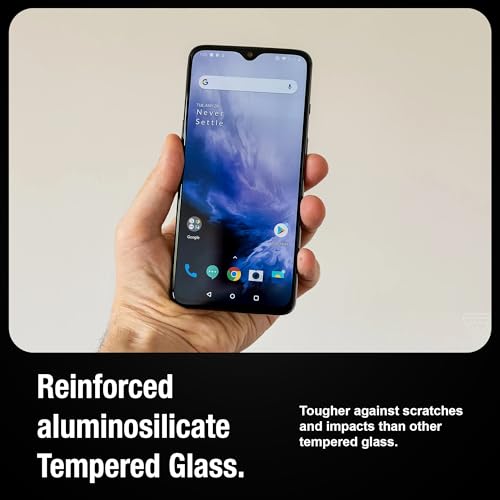 Image of Supershieldz NeoGuard HD+ Tempered Glass Screen Protector Guard for OnePlus 6t and 7, 9H Hardness, Edge-to-Edge, Military Grade Protection, Easy Installation Kit