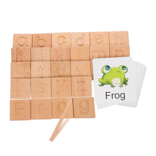 Jeu de lettres et bois alphabet avec boîte de rangement idéal pour un cadeau