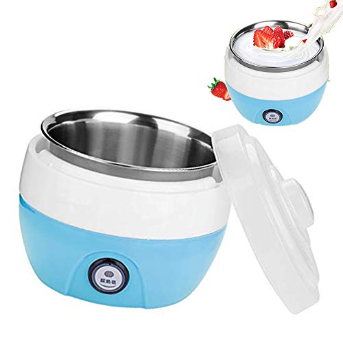 Máquina para Hacer Yogurt Máq, 220V 1.0 Litro Inoxidable Yogurtera Máquina Automática Para Hacer Yogurt Eléctrica Yogurtera Automática Herramientas de Cocina para uso Doméstica