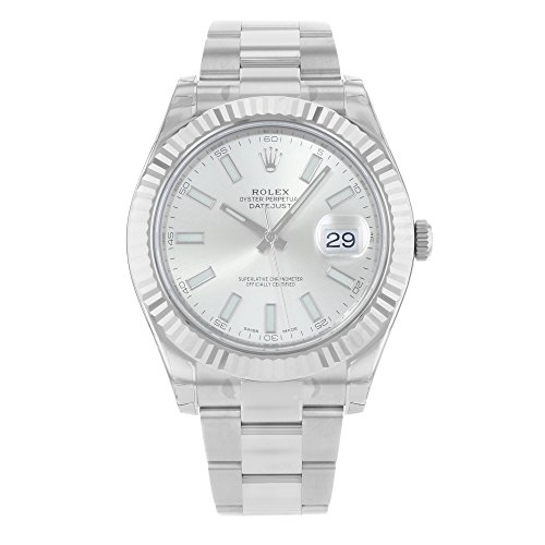 Rolex Datejust II 41mm Steel Silver Dial Men's Watch 116334