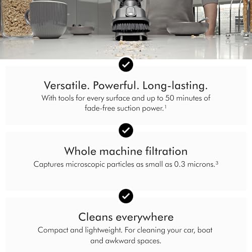 Dyson Car+Boat Handheld Vacuum, Cordless and Lightweight, Cleans Hard Surfaces and Upholstery, 115AW, 2 Power Modes, Up to 50 Minutes² - image 7