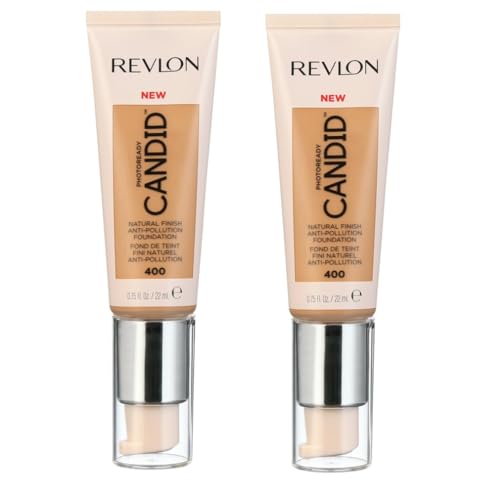 Pack of 2 Revlon PhotoReady Candid Natural Finish Foundation, Macadamia 400