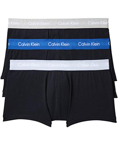 Image of Calvin Klein Cotton Stretch 3 Pack Low Rise Trunks