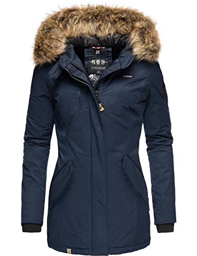 Preisvergleich Produktbild Navahoo Damen Winterjacke Wintermantel Nisam Navy Gr. S